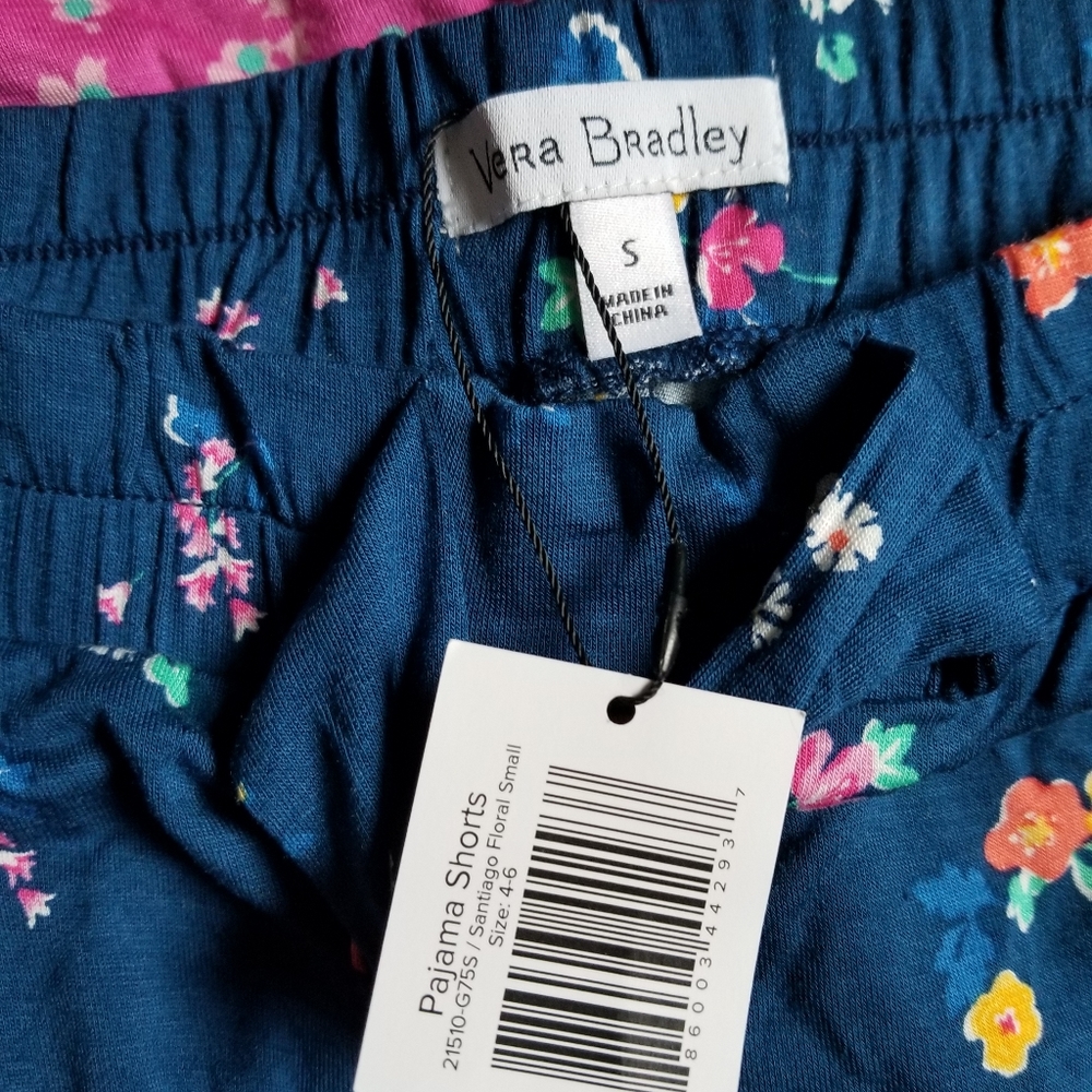 2 NWT Vera Bradley sleep shorts. Small